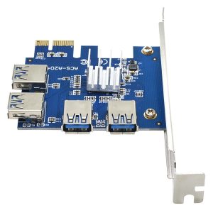 تبدیل پورت PCIE 16X به رایزر 4 پورت مدل Af003